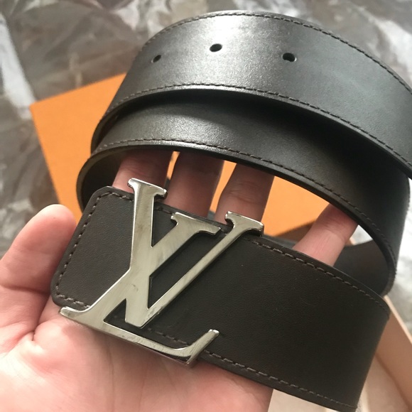 Mens Designer Clothes  LOUIS VUITTON leather belt 85